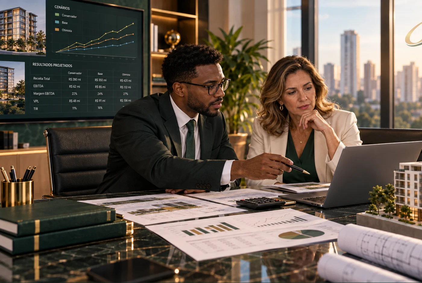 A modelagem financeira de empreendimentos transforma as premissas do projeto em uma estrutura dinâmica de projeção